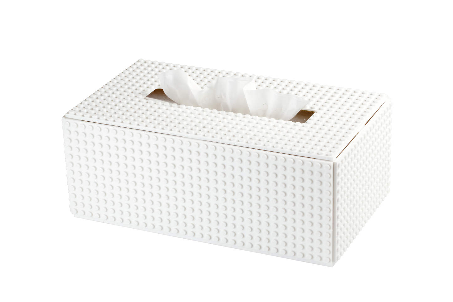 Off-White Rectangular Tissue Box