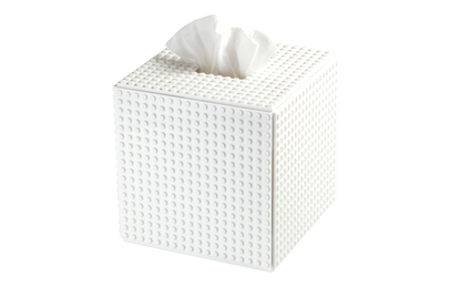 Off-White Cube Tissue Box