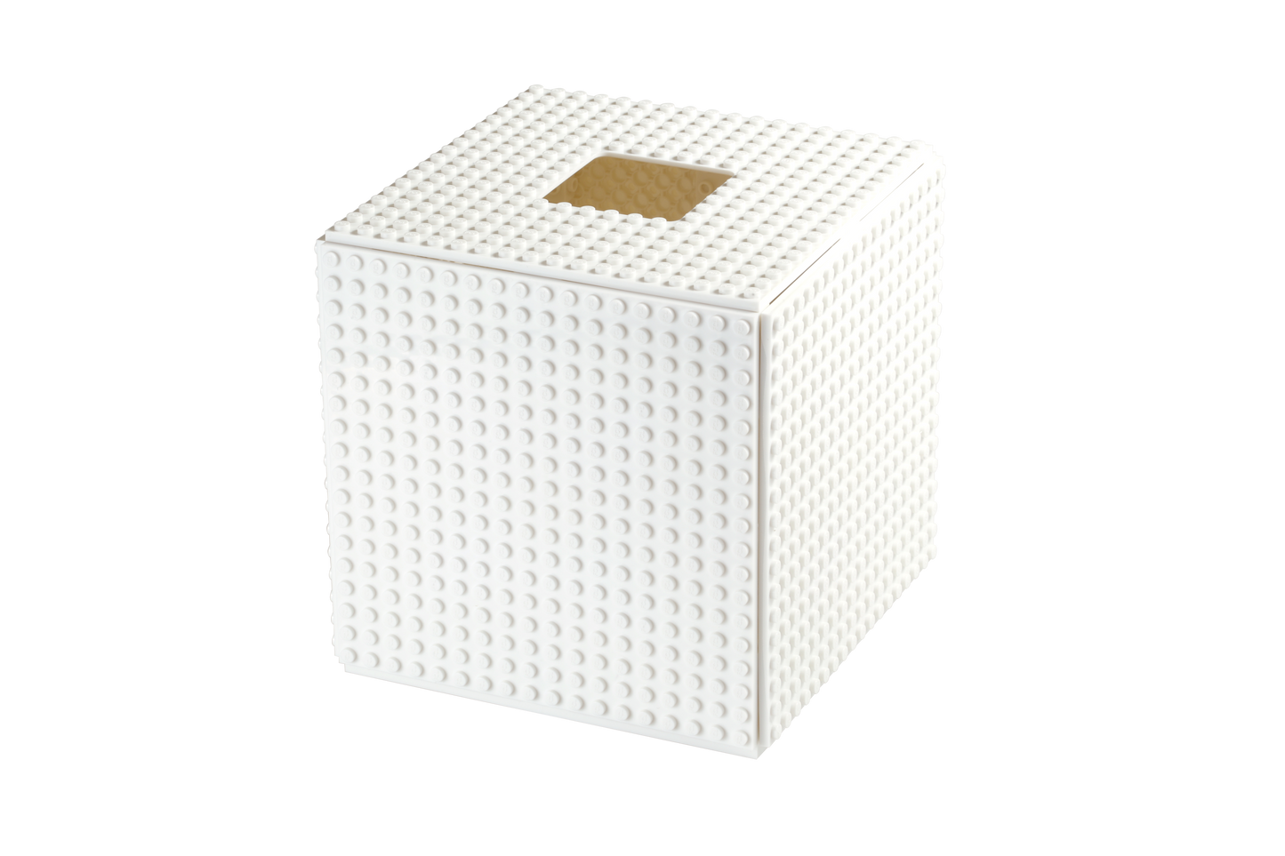 Off-White Cube Tissue Box